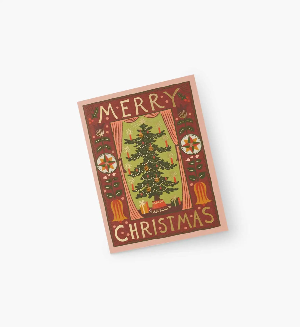 Folk Christmas Tree Holiday Cards - Boxed Set