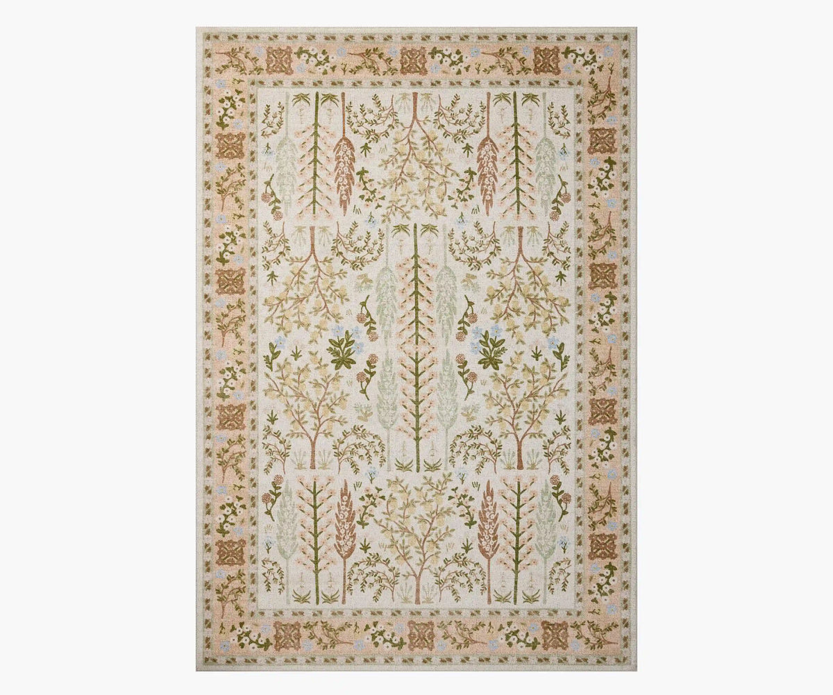 Canopy Bough Printed Rug - Cream
