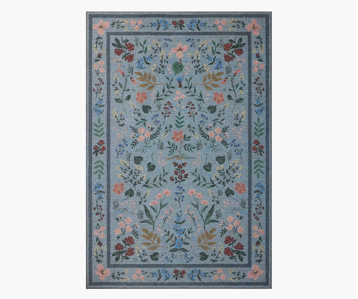 Wildwood Printed Rug - Wildwood Blue