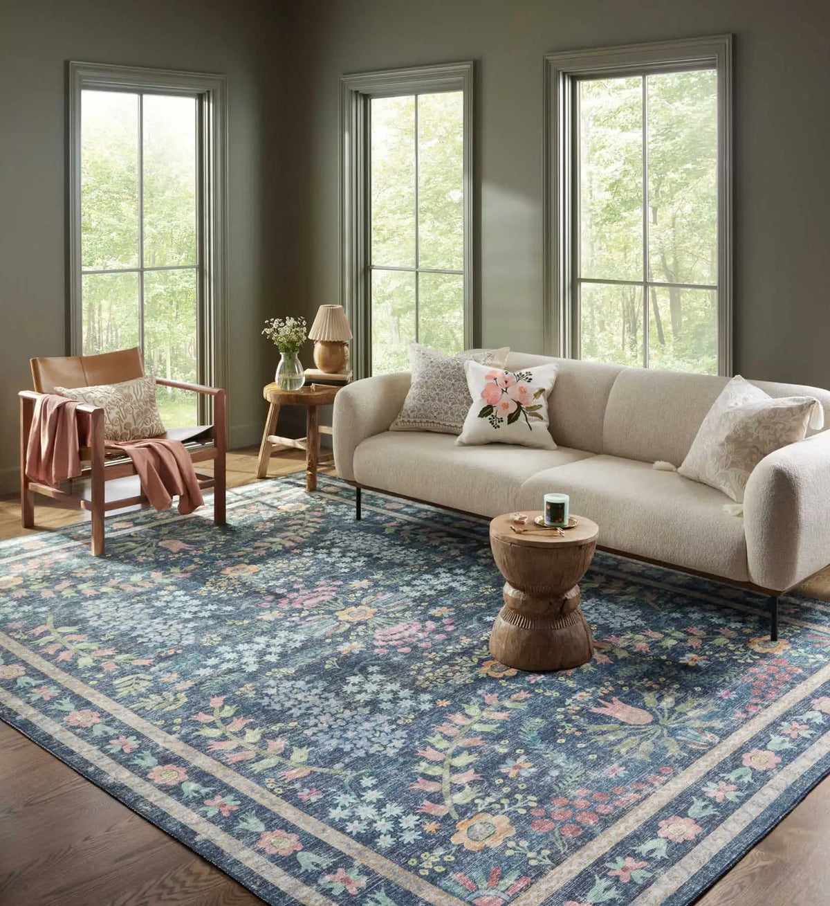 Maison Frances Power Loomed Rug - Blue Multi