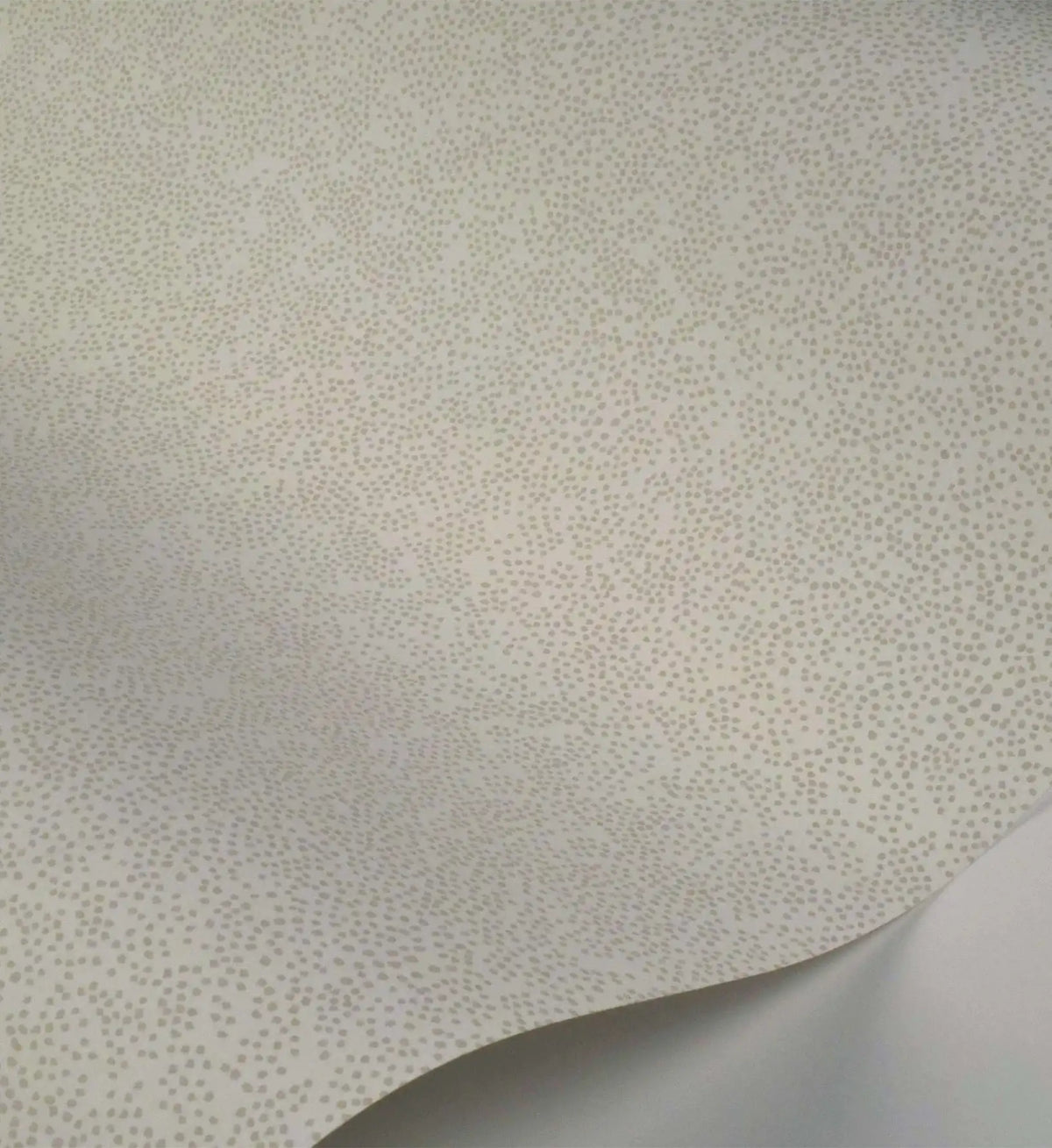 Champagne Dots Wallpaper - Linen & White