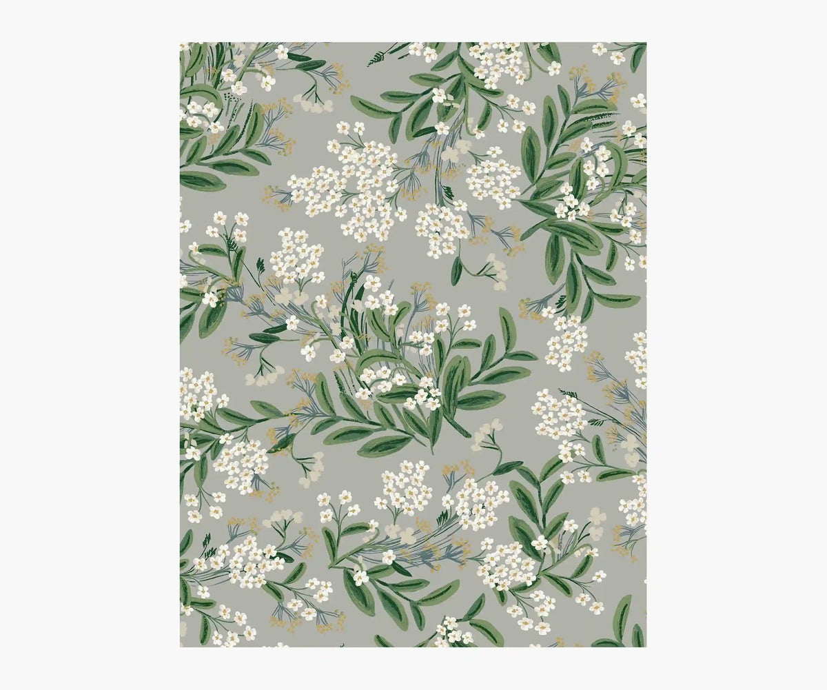 Cornflower Wallpaper Sample - Grey