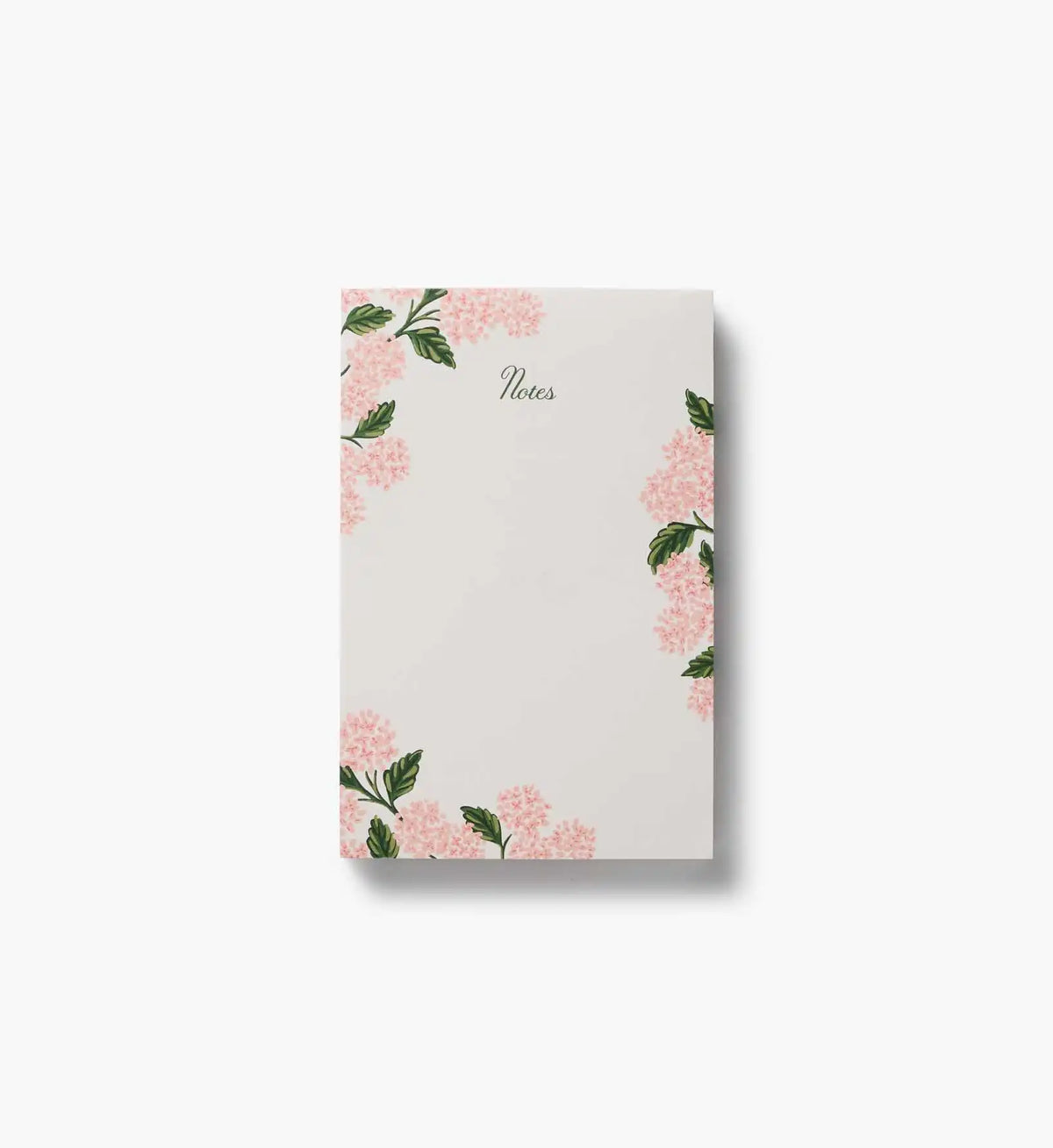 Blank Notepad - Pink Hydrangea