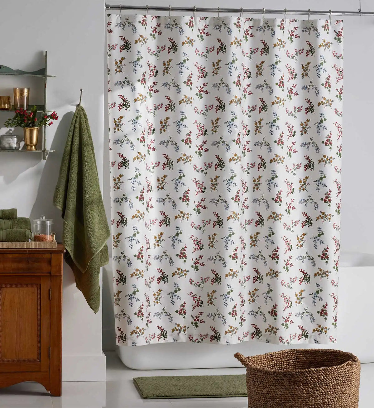 Sateen Shower Curtain - Amelia