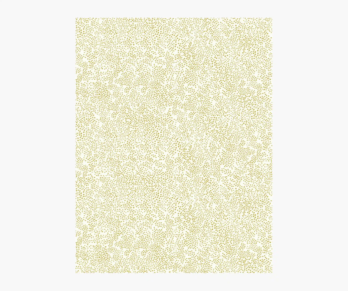 Champagne Dots Wallpaper Sample - Metallic Gold & White