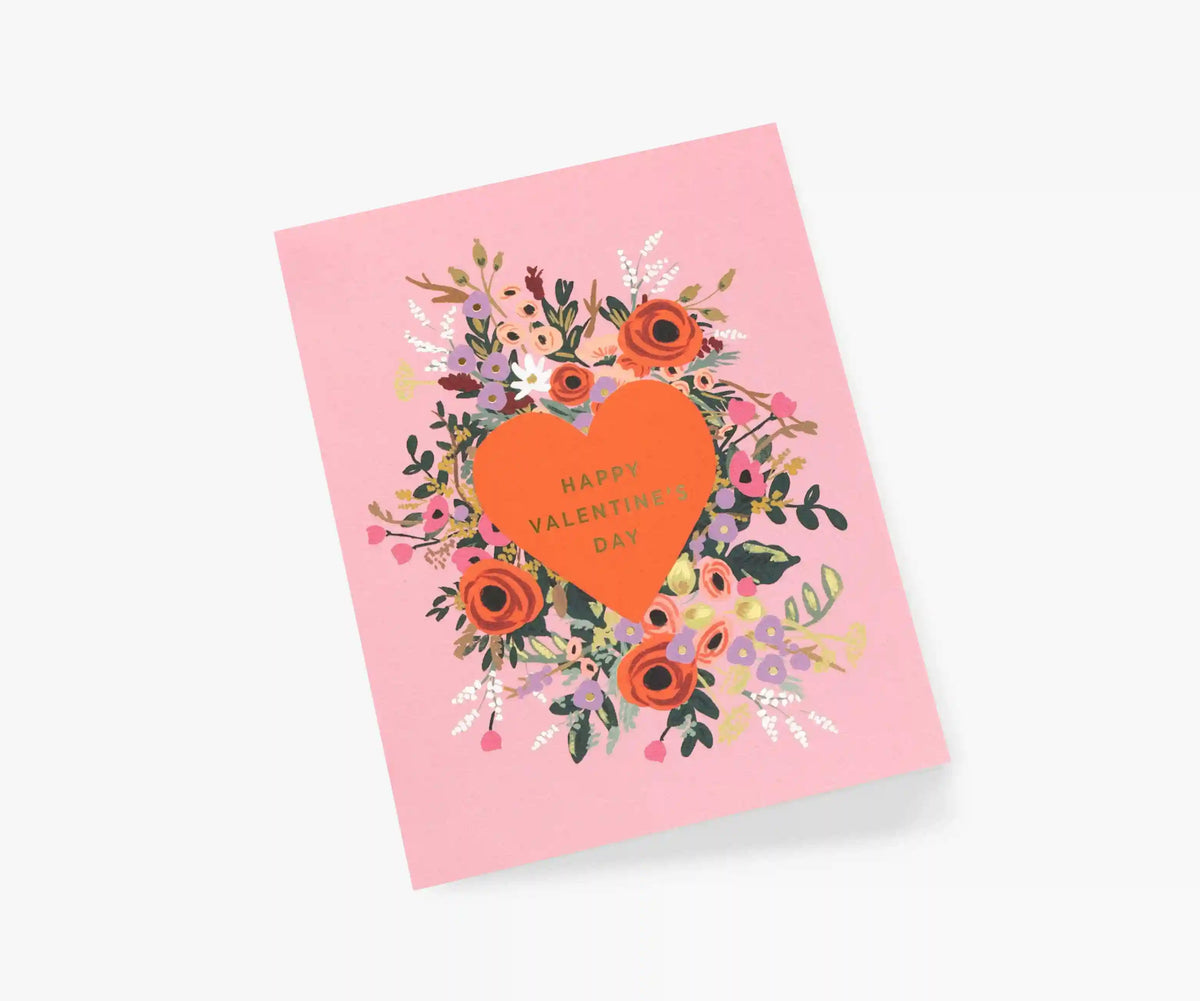 Blooming Heart Valentine Valentine's Day Card - Single Card