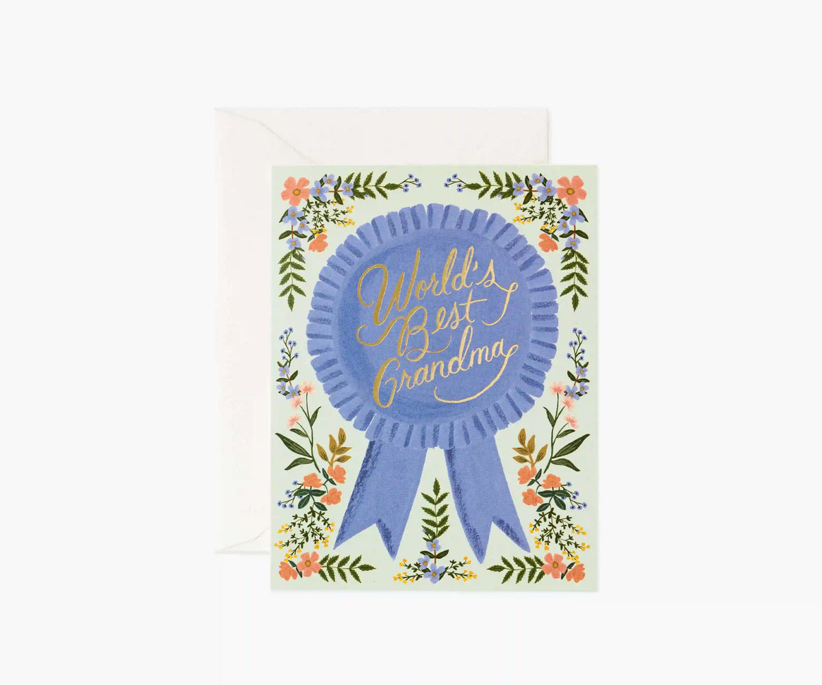 World's Best Grandma Mother's Day Card - Single Card