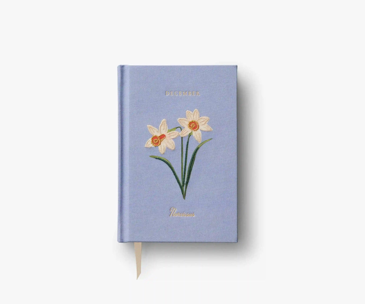 Birth Month Mini Embroidered Journal - December