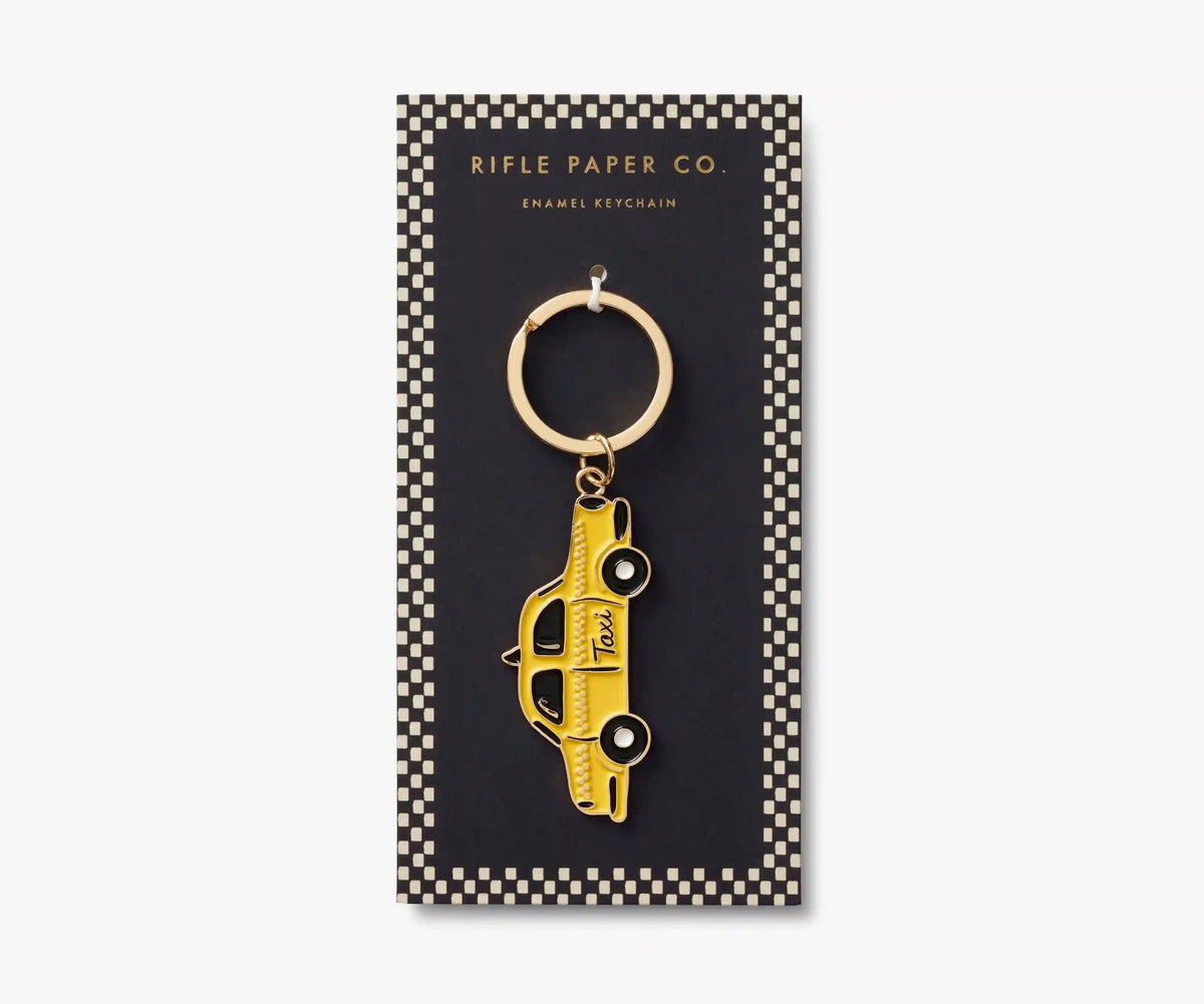 Enamel Keychain - Taxi