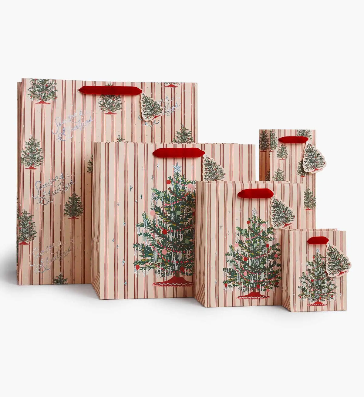 Tinsel Tree Medium Gift Bag