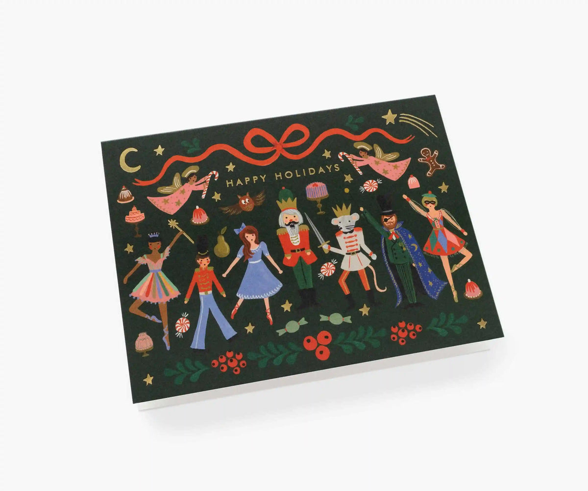 Nutcracker Ballet Holiday Card - Single Card