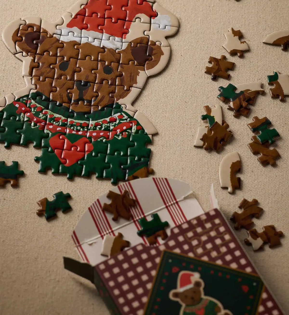 Mini Holiday Jigsaw Puzzle - Beary Christmas