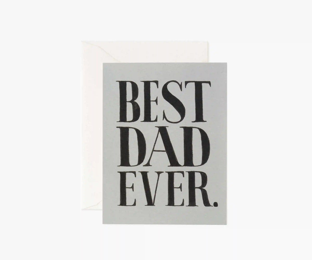 Best Dad Ever Father's Day Card - Single Card