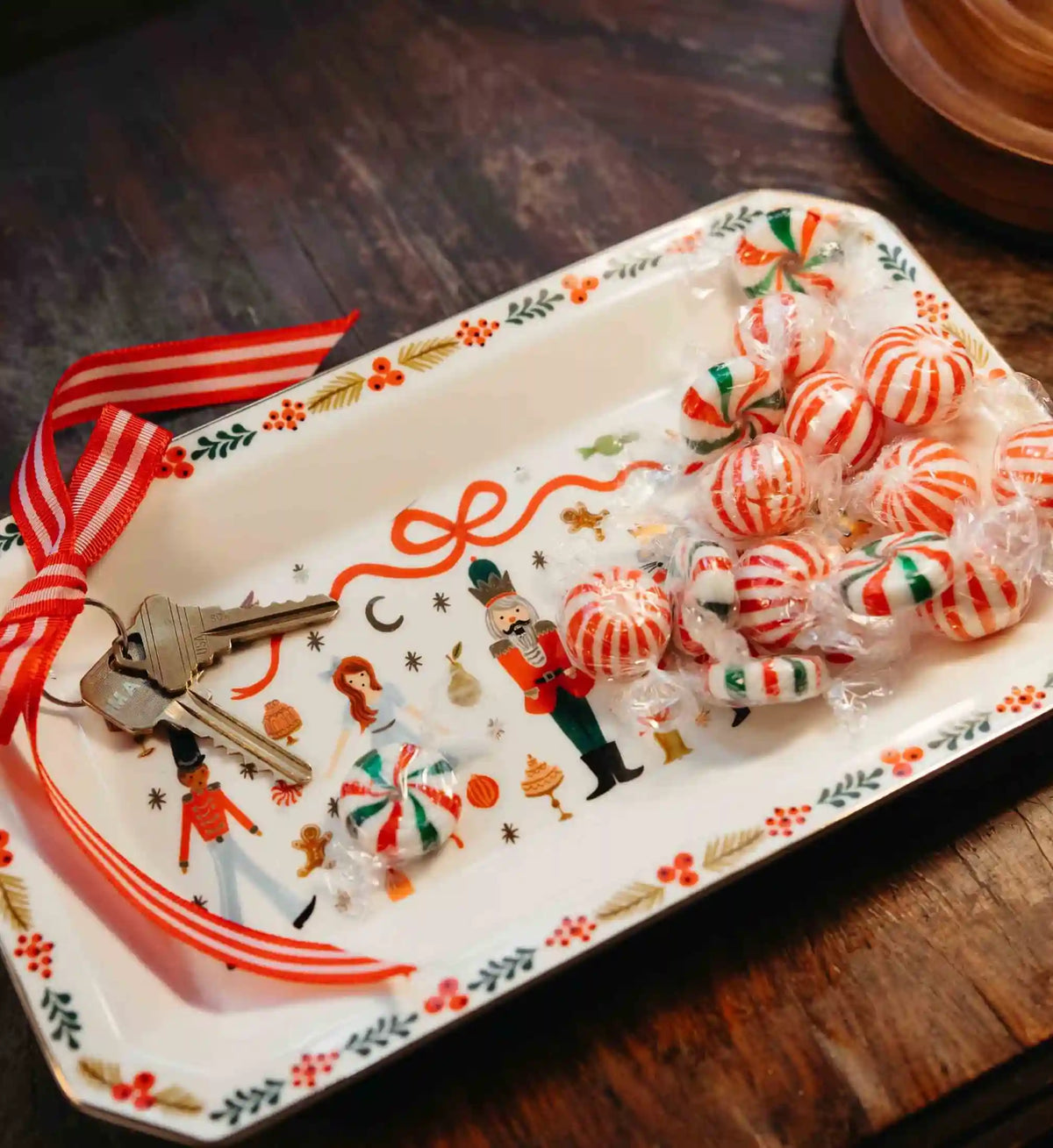 Porcelain Large Catchall Tray - Nutcracker