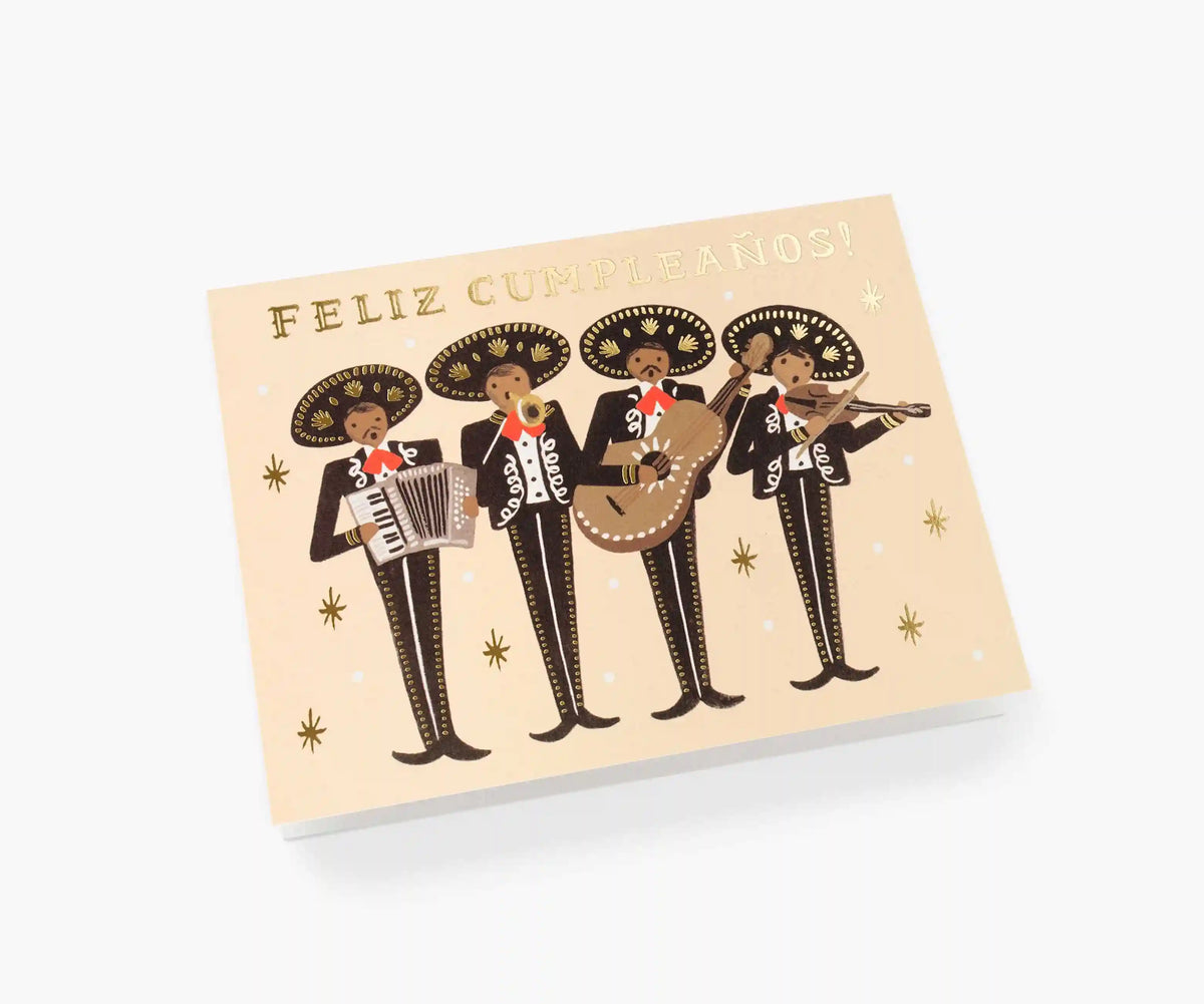 Mariachi Birthday Card - Single Card