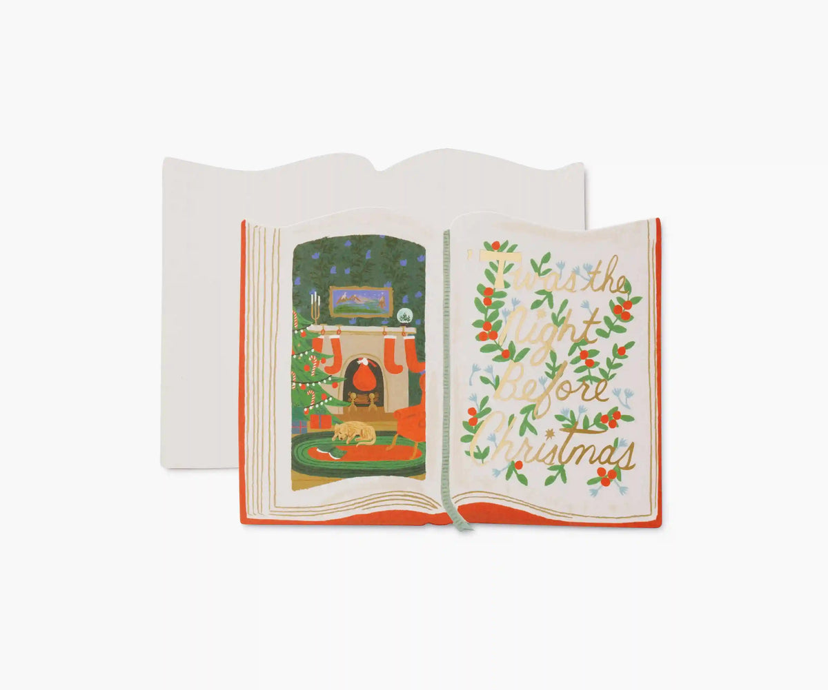 Twas the Night Before Christmas Holiday Card - Single Card