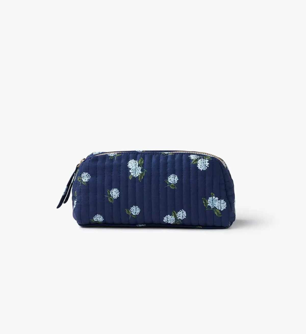 Quilted Small Cosmetic Pouch - Ditsy Hydrangea
