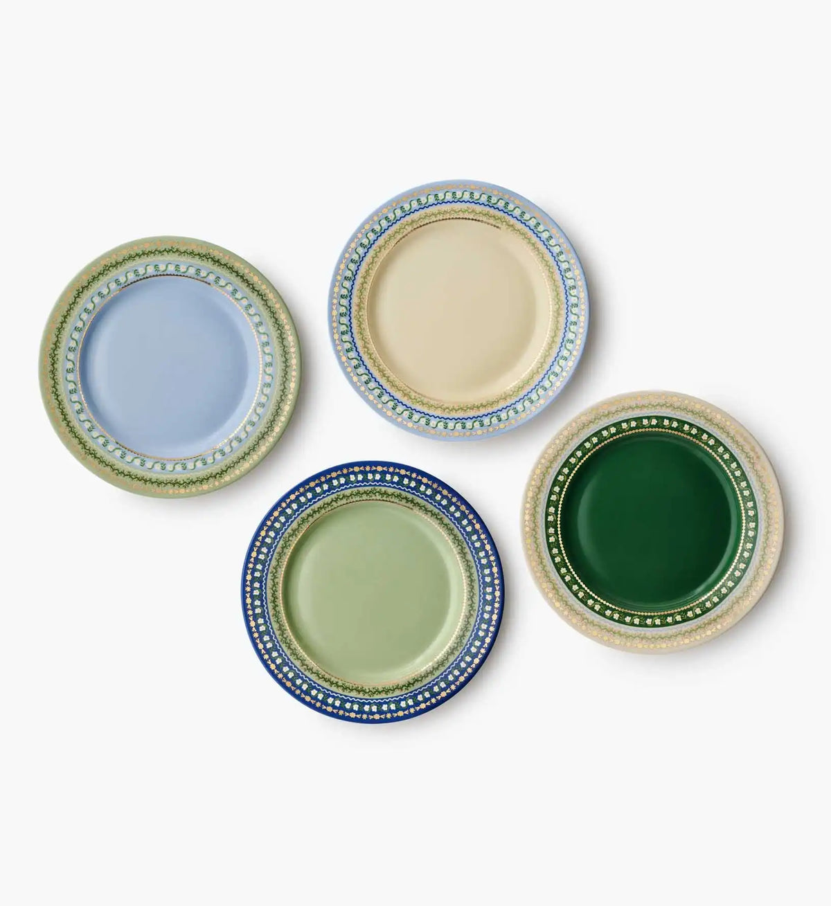 Porcelain Dessert Plate Set - Delphine