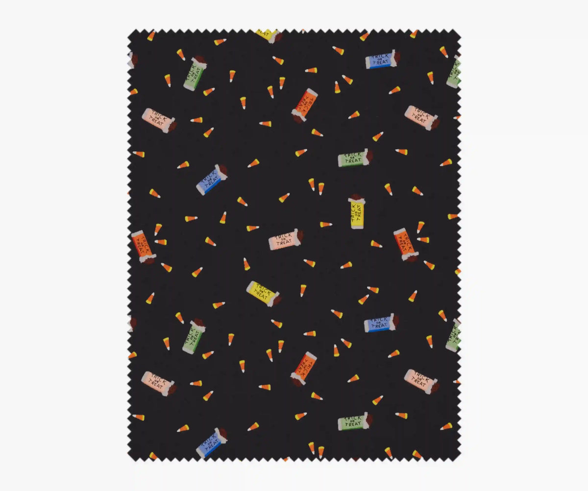 Trick or Treat Cotton Fabric - Black