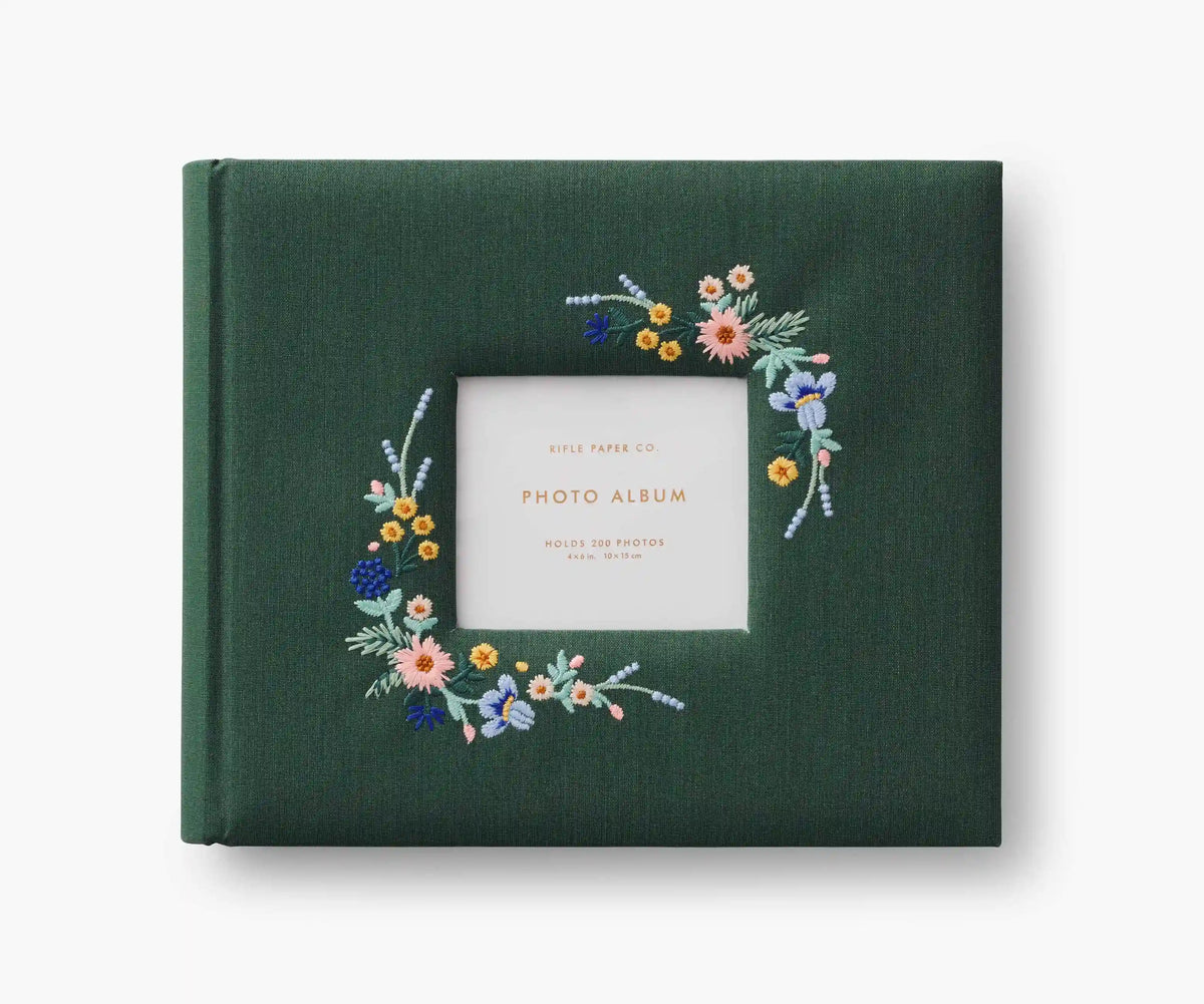 Embroidered Heirloom Photo Album - Wildwood