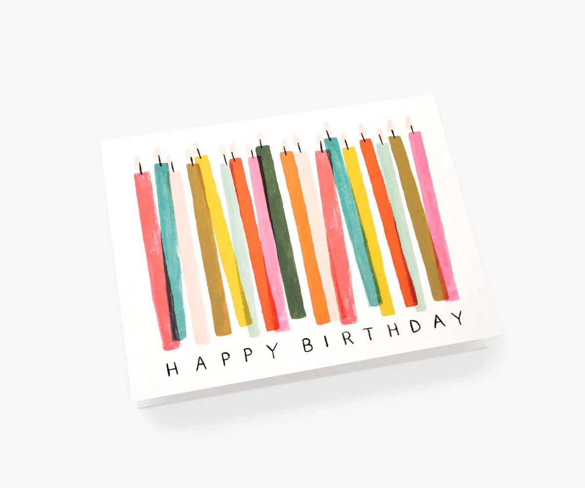 Birthday Candles Birthday Card - Single Card