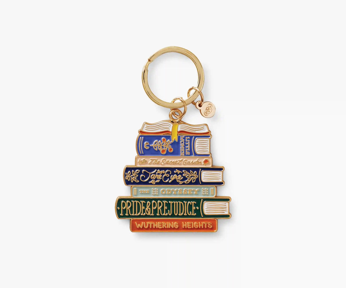 Enamel Keychain - Book Club