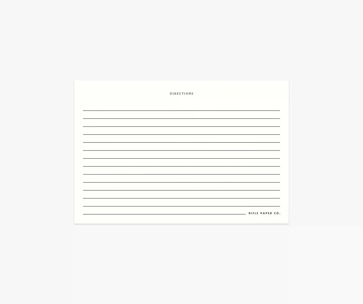 Recipe Cards - Charcoal Spoon