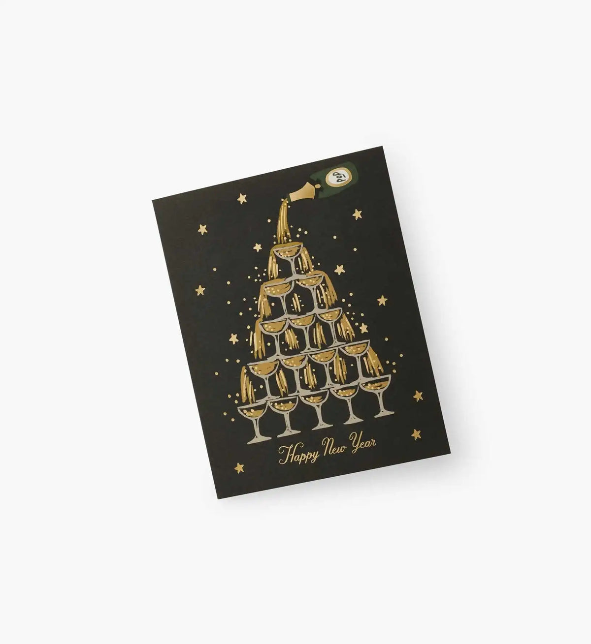 Champagne New Year Card - Single Card