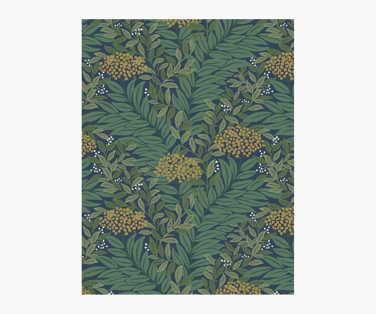 Highgrove Wallpaper Sample - Navy