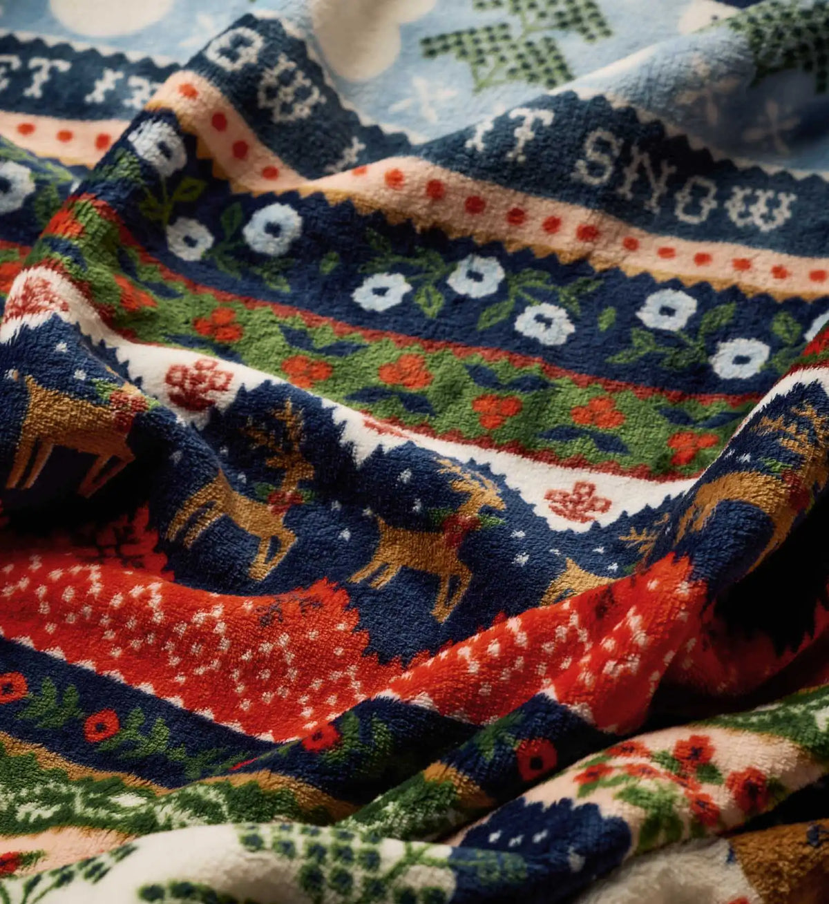 Fleece Blanket - Ski Chalet