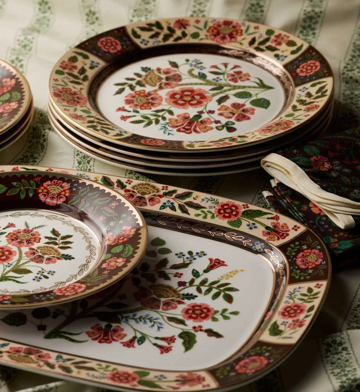 Large Porcelain Serving Platter - Gracie