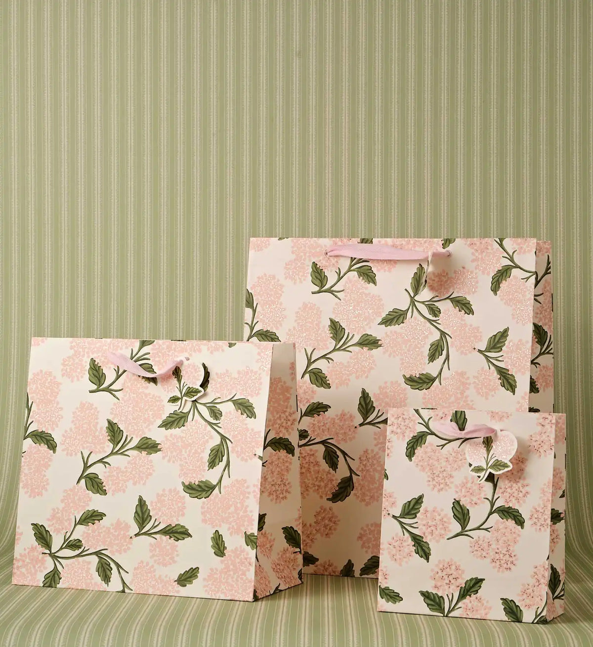 Pink Hydrangea Large Gift Bag