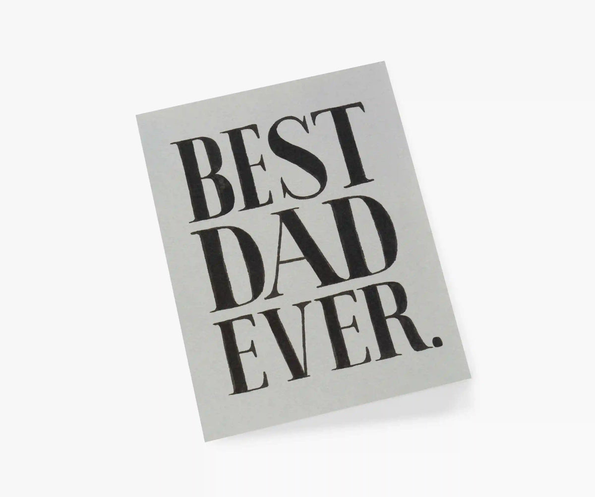 Best Dad Ever Father's Day Card - Single Card
