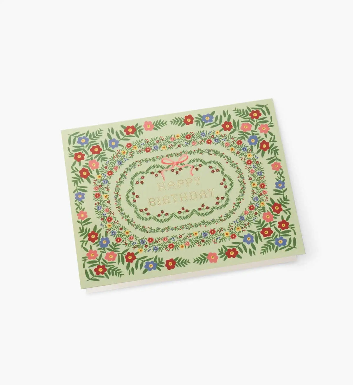 Rosette Birthday Card - Single Card