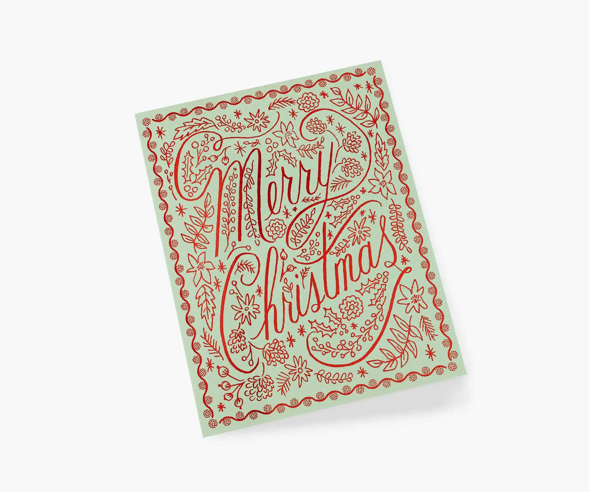 Crimson Christmas Holiday Cards - Boxed Set