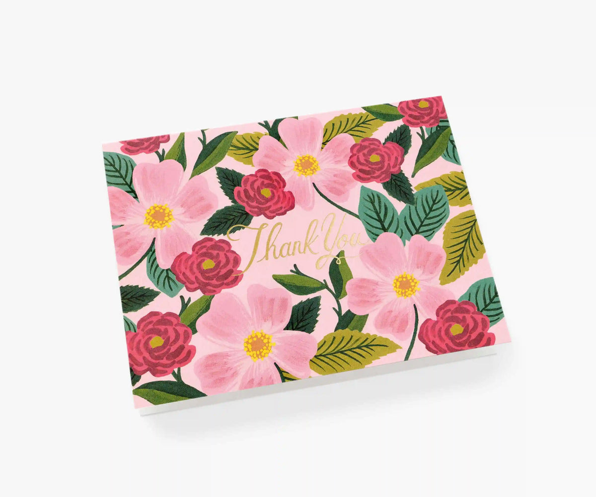 Rose Garden Thank You Card - Single Card