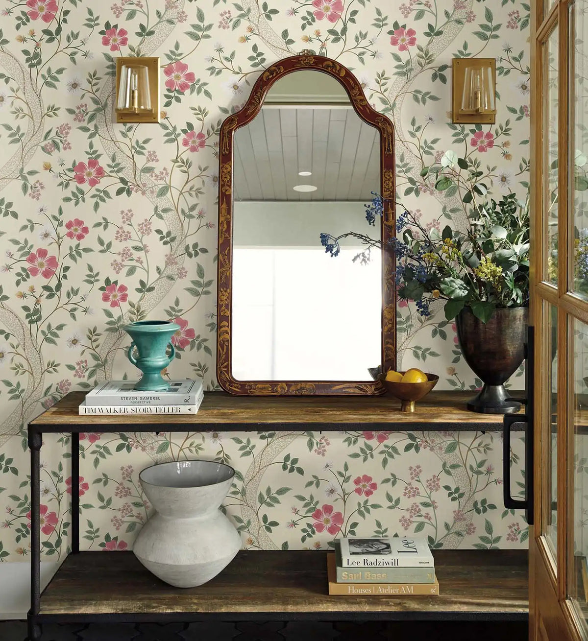 Waverly Wallpaper Sample - Linen