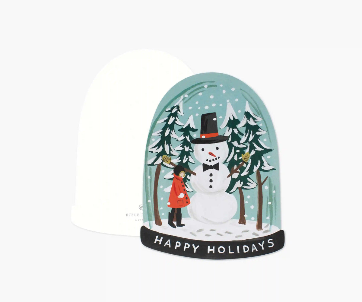 Snow Globe Holiday Card - Single Card