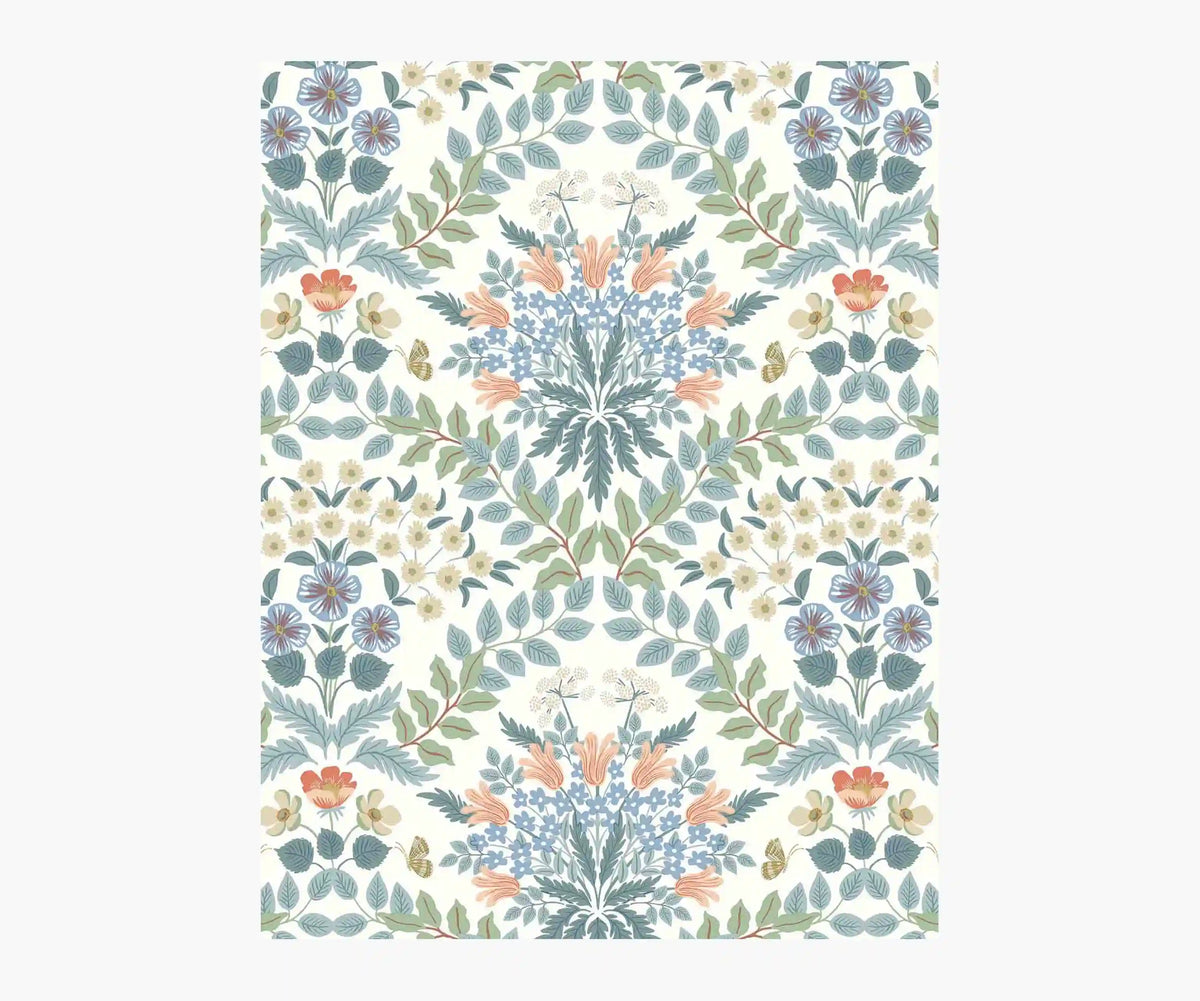 Bramble Wallpaper Sample - White