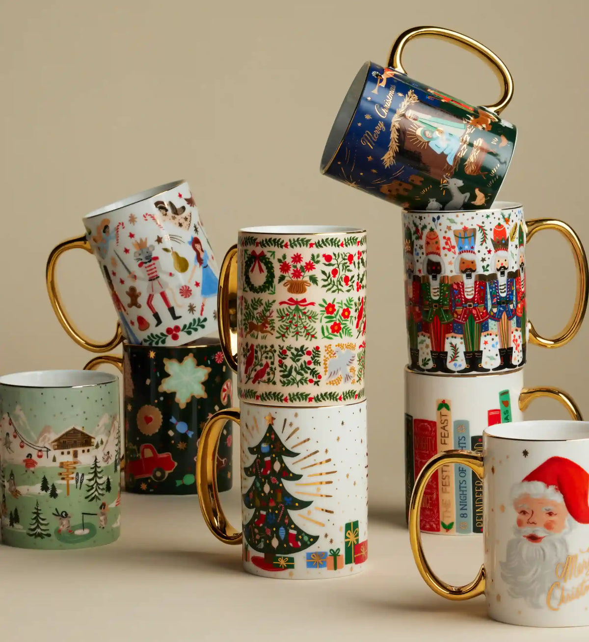 Holiday Porcelain Mug - Christmastide