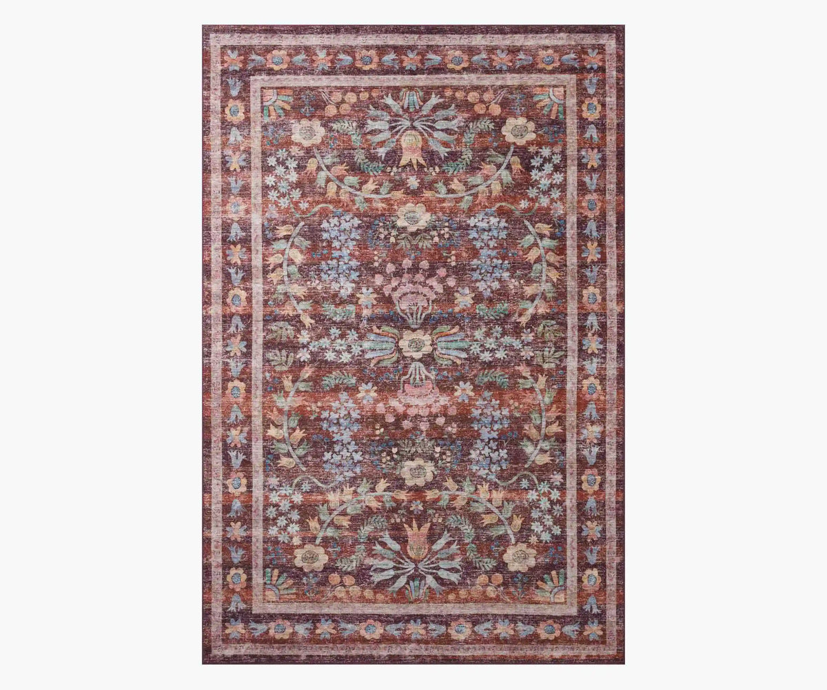 Maison Frances Power Loomed Rug - Burgundy