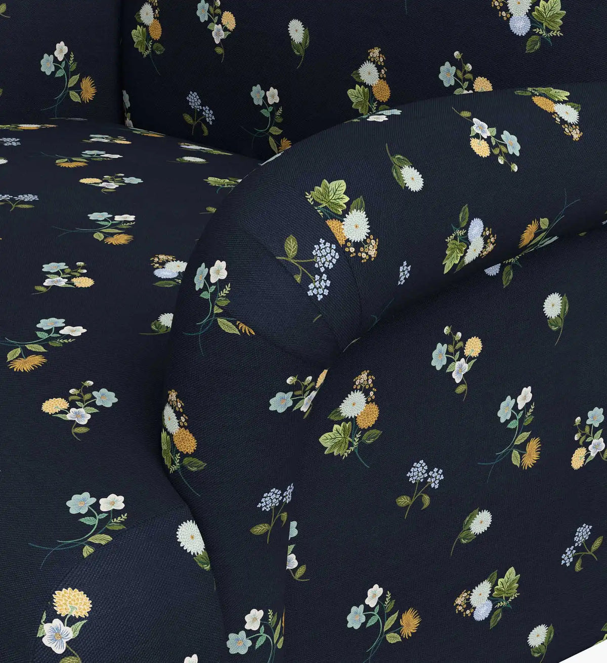 Bristol Armchair - Ditsy Dahlia Navy