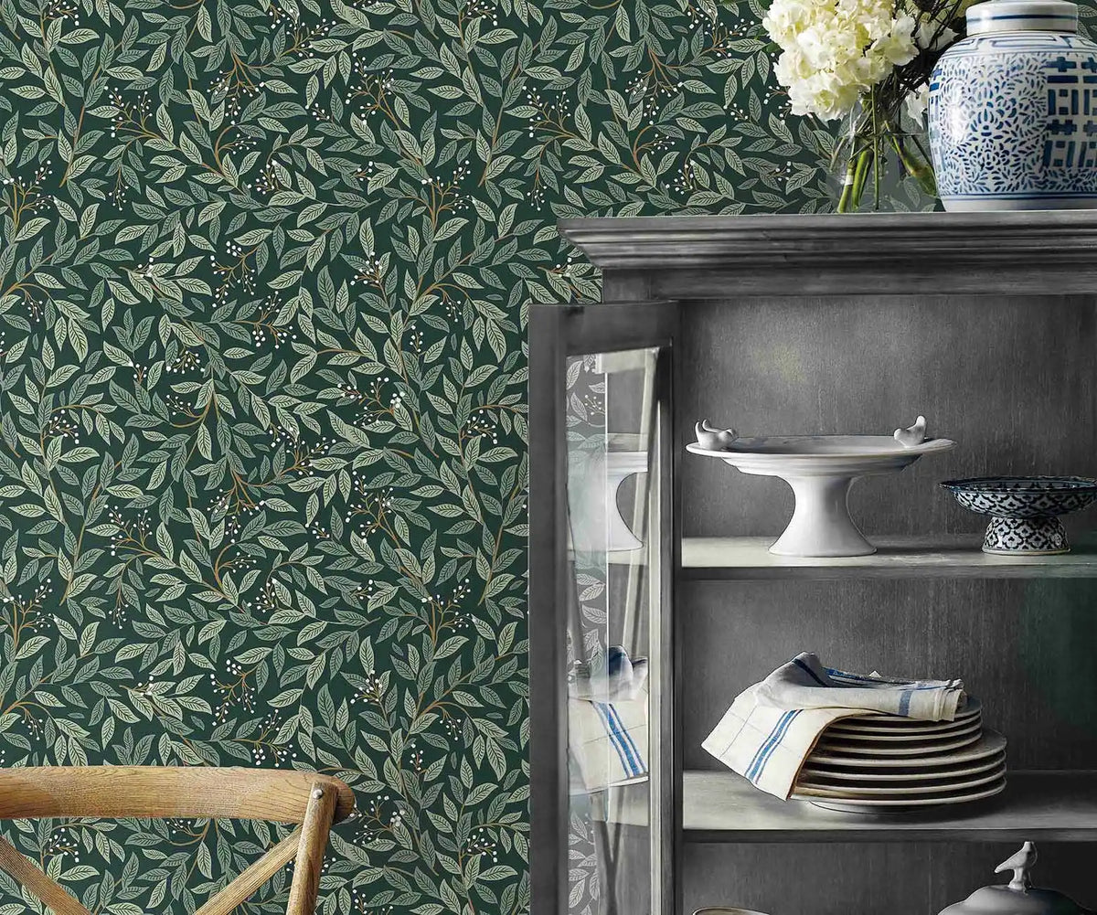Willowberry Peel & Stick Wallpaper Sample - Emerald