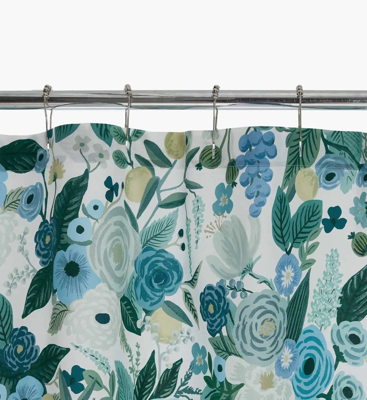 Percale Shower Curtain - Garden Party Blue