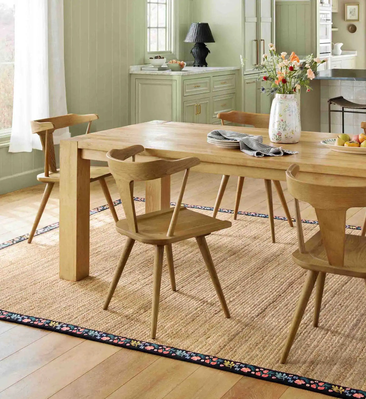 Costa Wildwood Jute Rug - Natural & Black