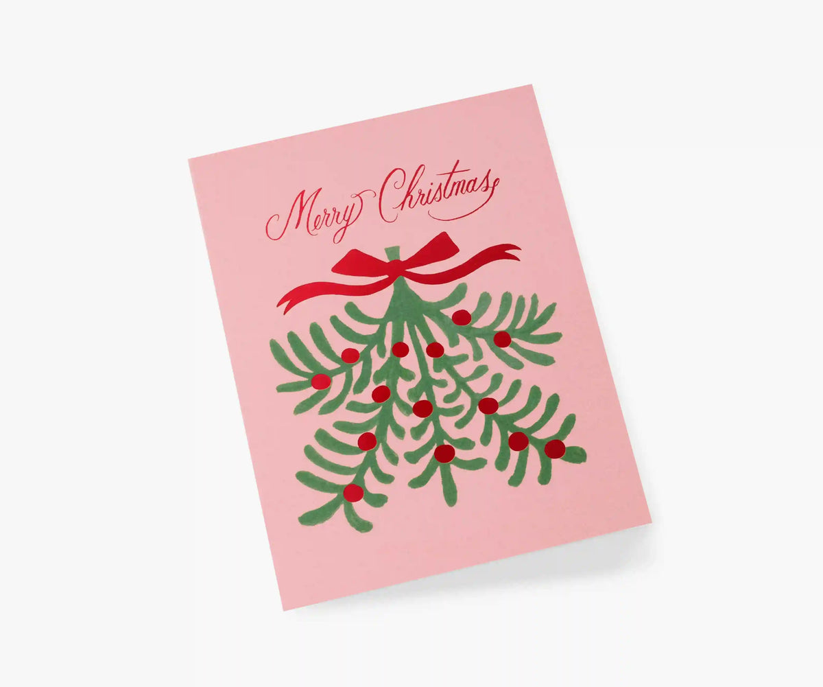Merry Christmas Mistletoe Holiday Cards - Boxed Set