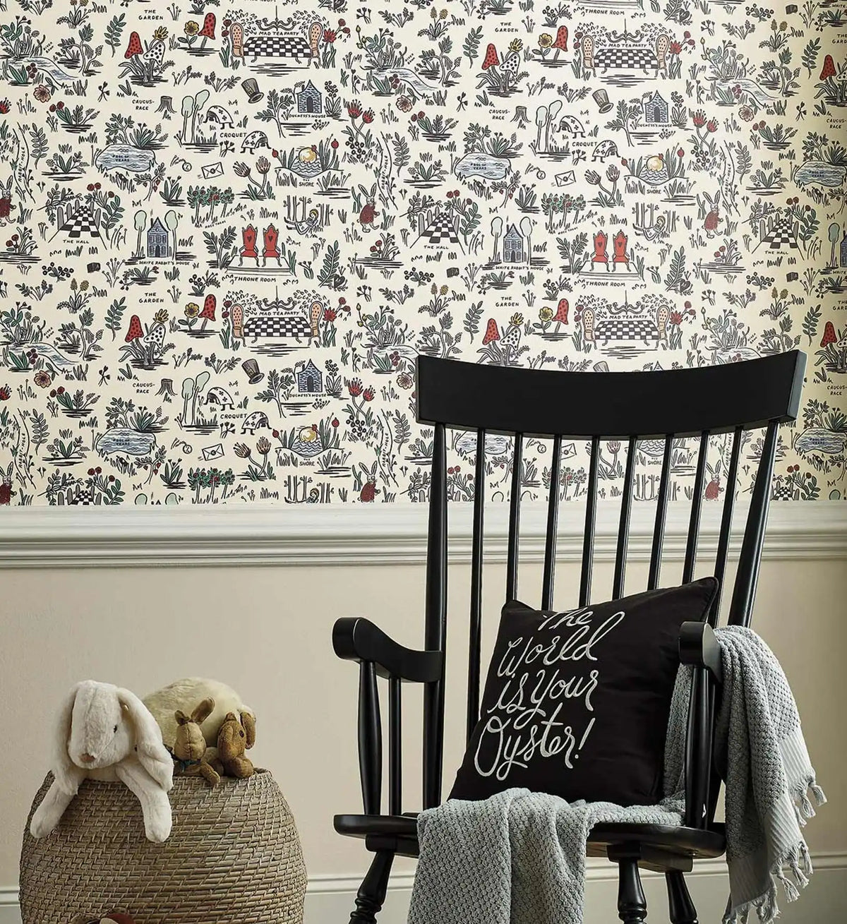 Wonderland Peel & Stick Wallpaper - Cream