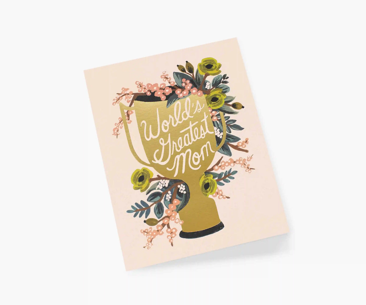 World's Greatest Mom Mother's Day Card - Single Card