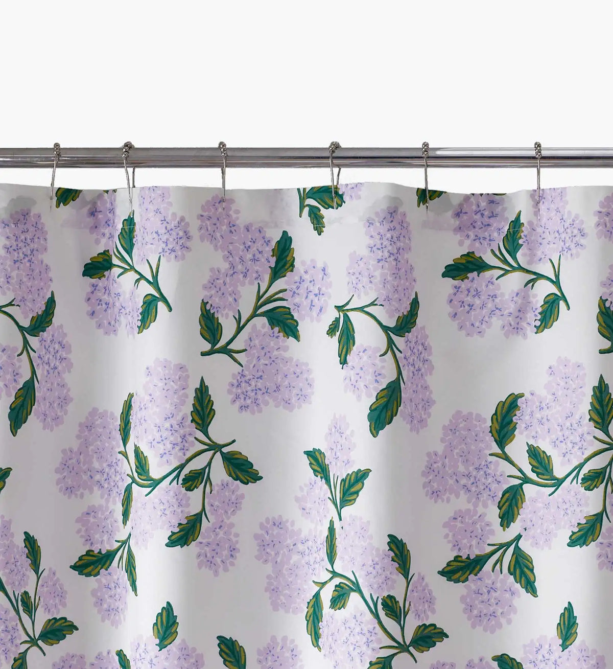 Percale Shower Curtain - Hydrangea Lilac