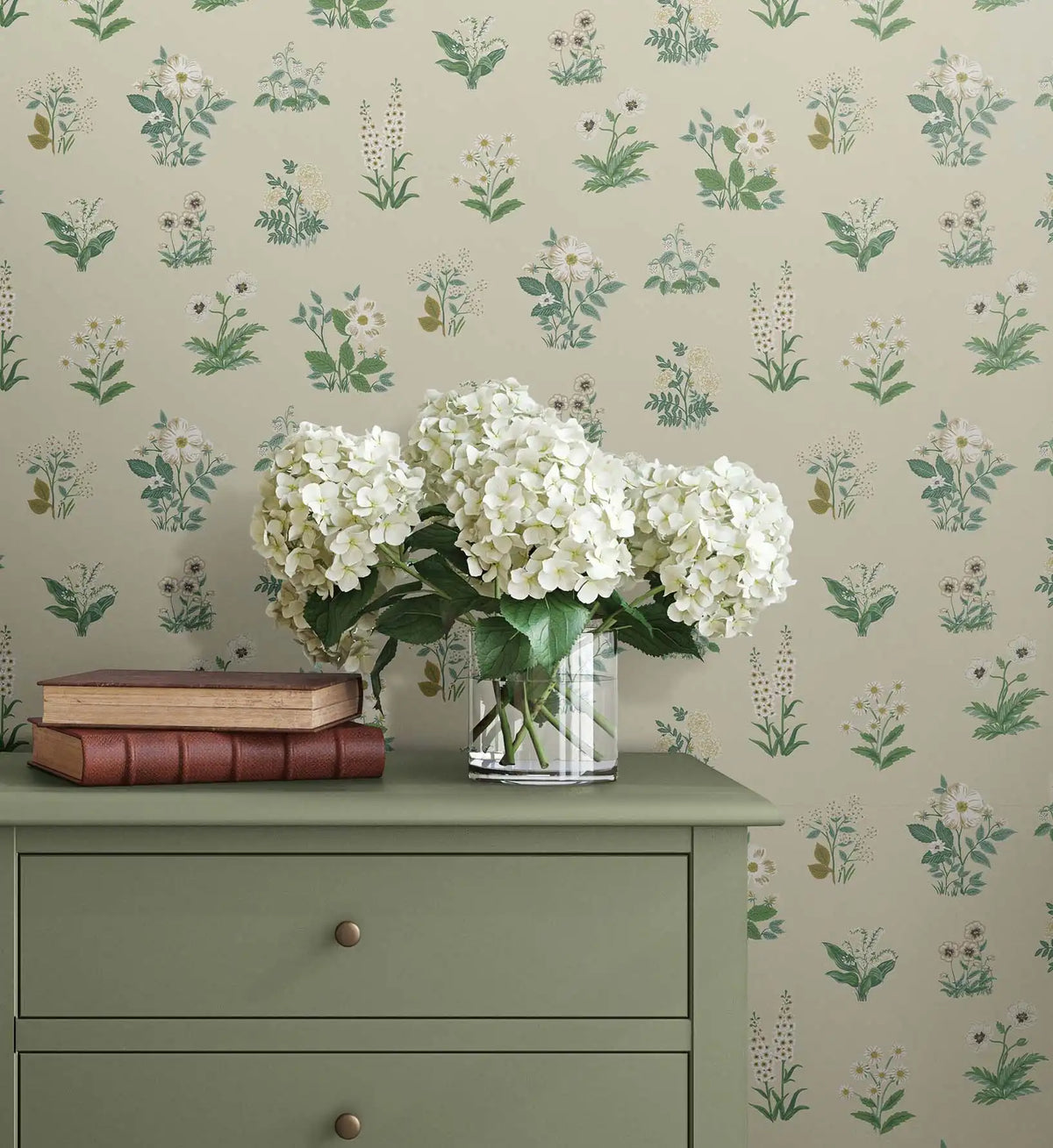 Botanical Wallpaper Sample - Cream